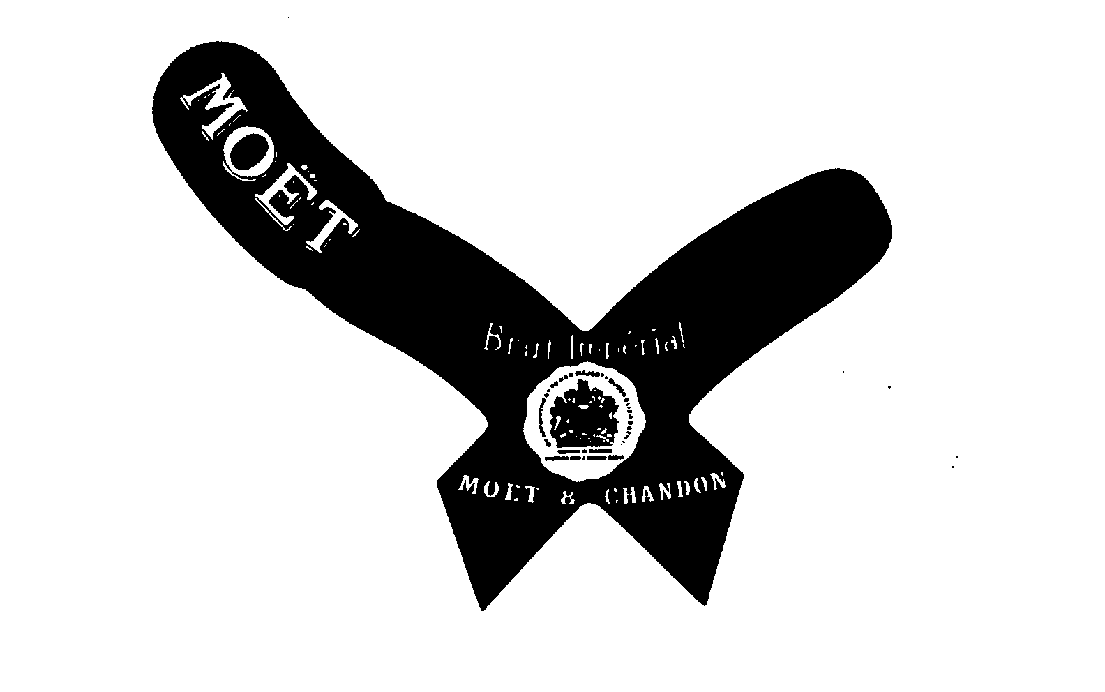 Trademark Logo BRUT IMPERIAL MOET & CHANDON BY APPOINTMENT TO HER MAJESTY QUEEN ELIZABETH II PURVEYORS OF CHAMPAGNE