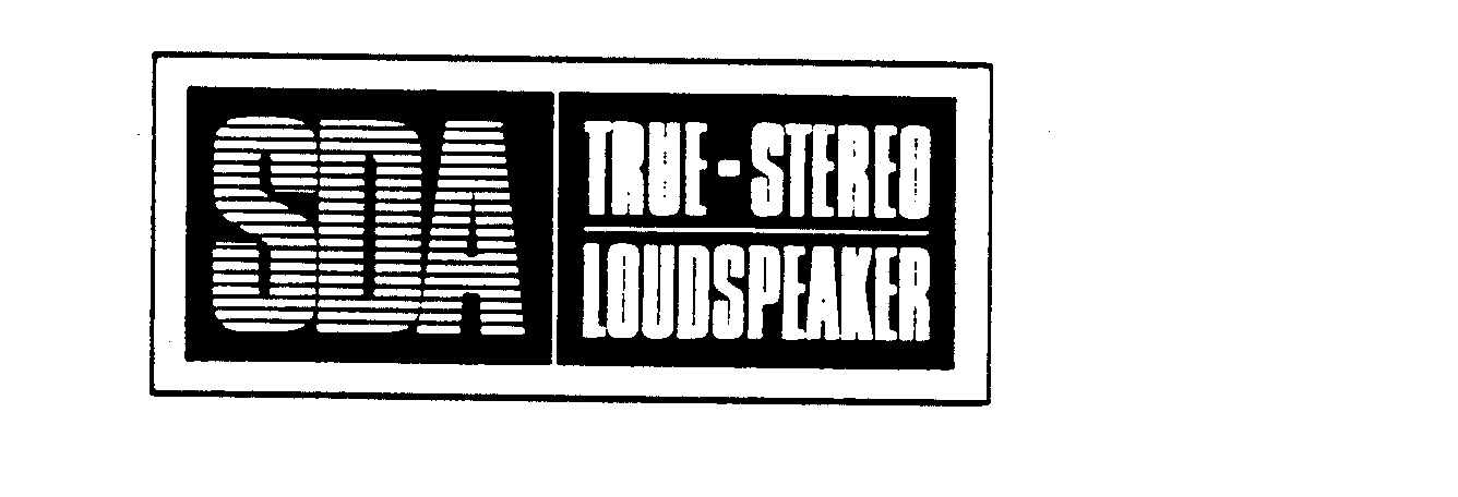 Trademark Logo SDA TRUE-STEREO LOUDSPEAKER