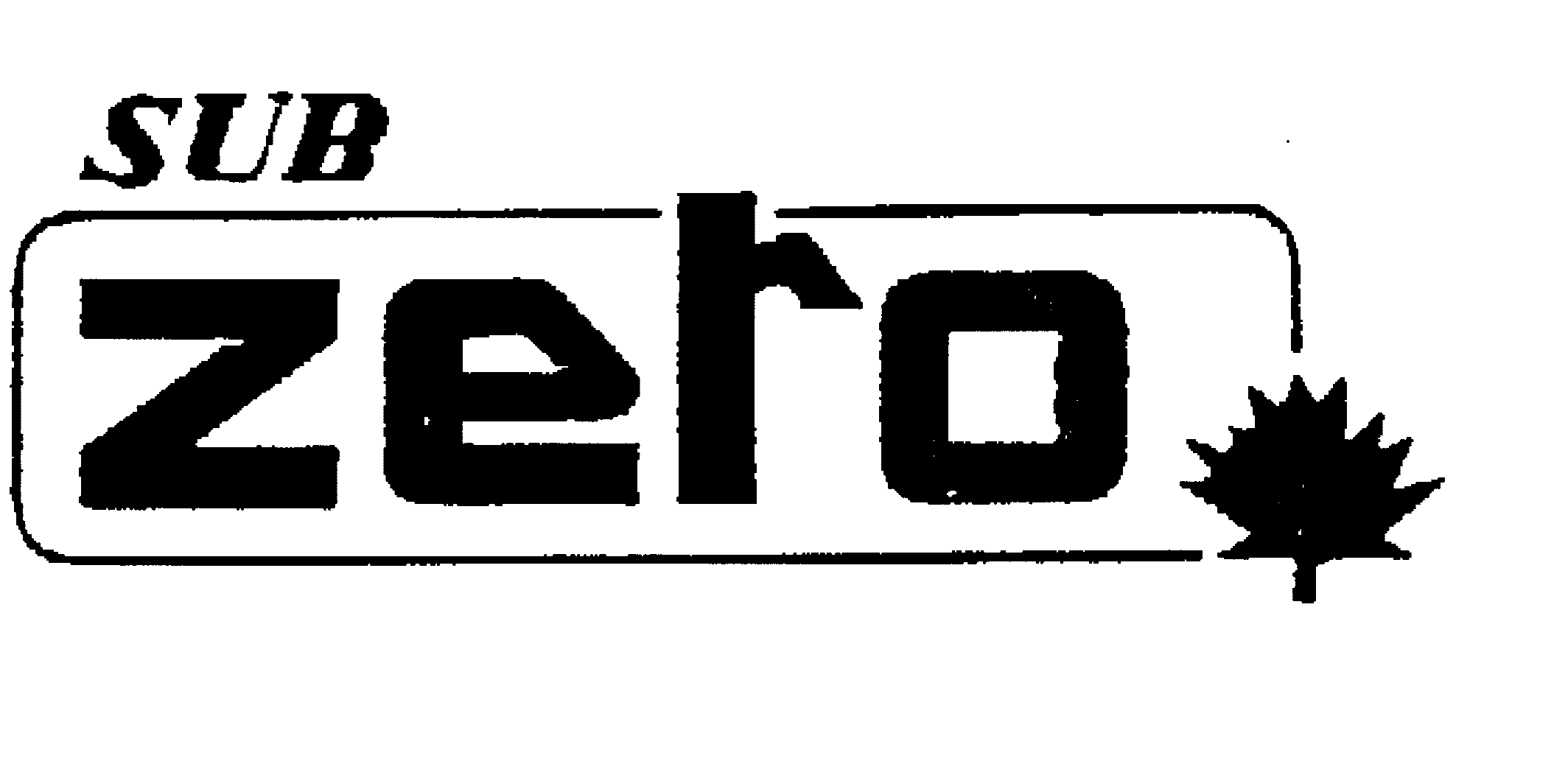 Trademark Logo SUB ZERO
