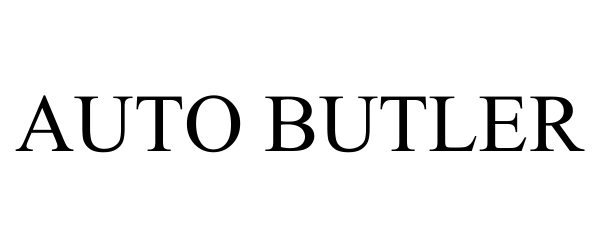 Trademark Logo AUTO BUTLER