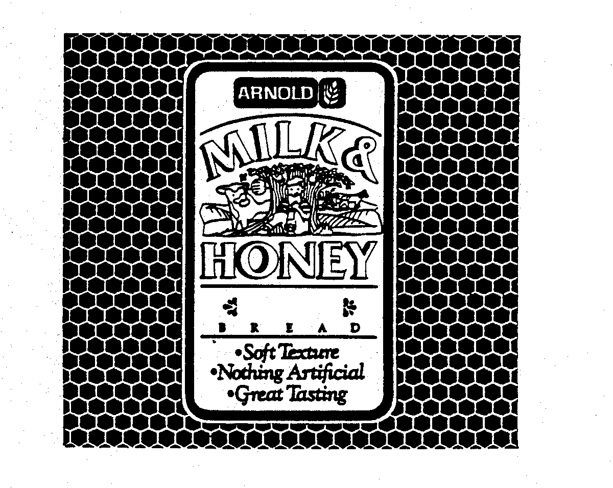  ARNOLD MILK &amp; HONEY BREAD SOFT TEXTURE NOTHING ARTIFICIAL GREAT TASTING