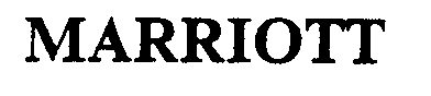 Trademark Logo MARRIOTT