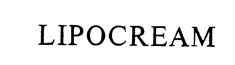 Trademark Logo LIPOCREAM