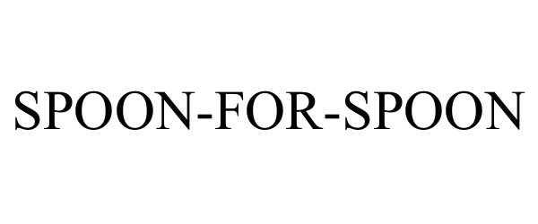 Trademark Logo SPOON-FOR-SPOON