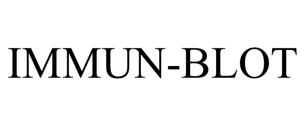 Trademark Logo IMMUN-BLOT