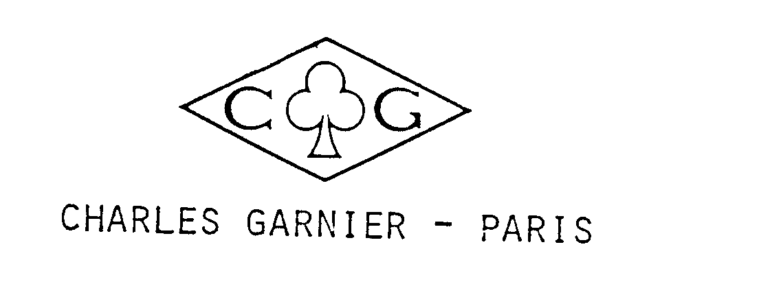 Trademark Logo CG CHARLES GARNIER - PARIS