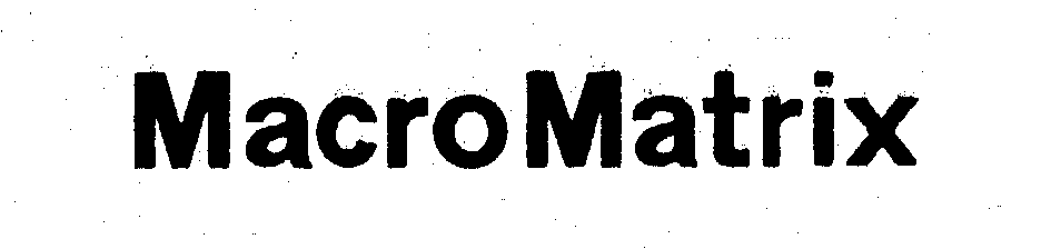 Trademark Logo MACROMATRIX