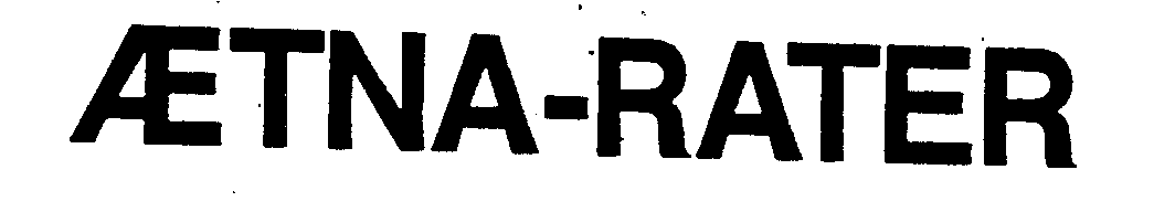 Trademark Logo AETNA-RATER