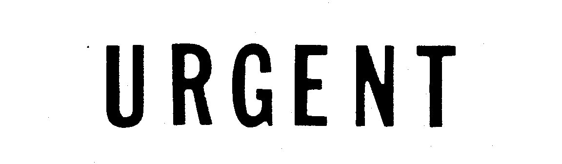 Trademark Logo URGENT