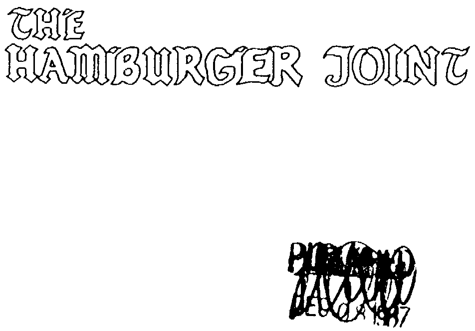 Trademark Logo THE HAMBURGER JOINT