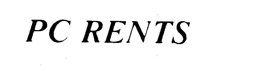 Trademark Logo PC RENTS