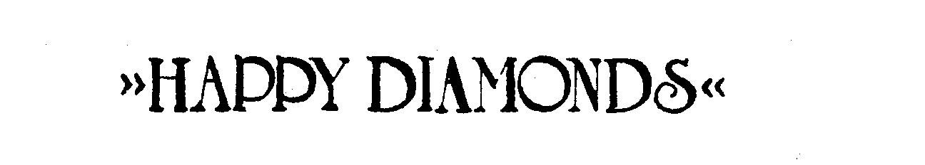 Trademark Logo HAPPY DIAMONDS