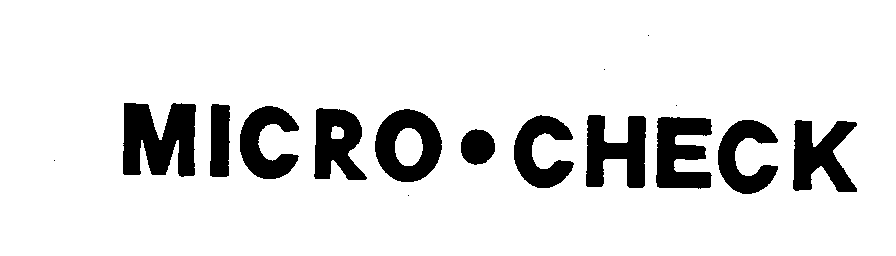 Trademark Logo MICRO-CHECK