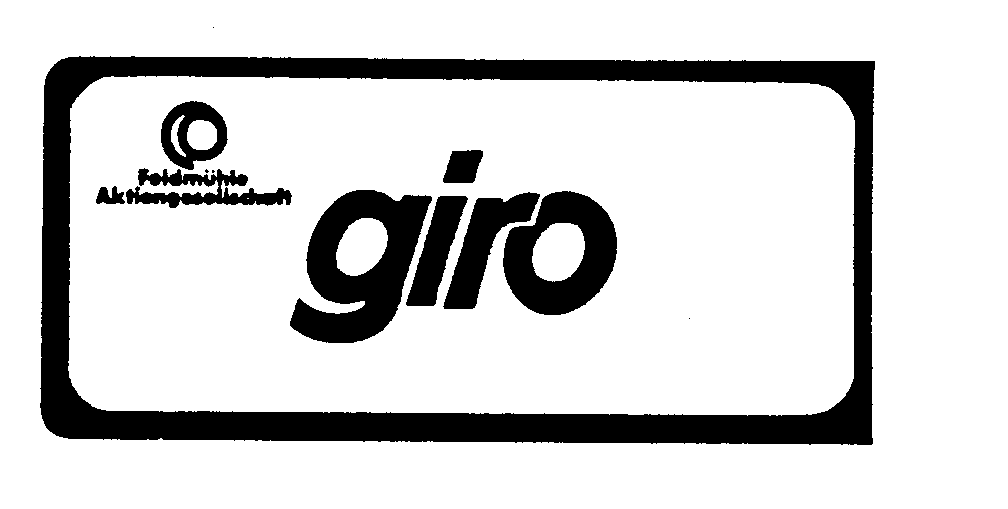 Trademark Logo GIRO FELDMUHLE AKTIENGESELLSCHAFT