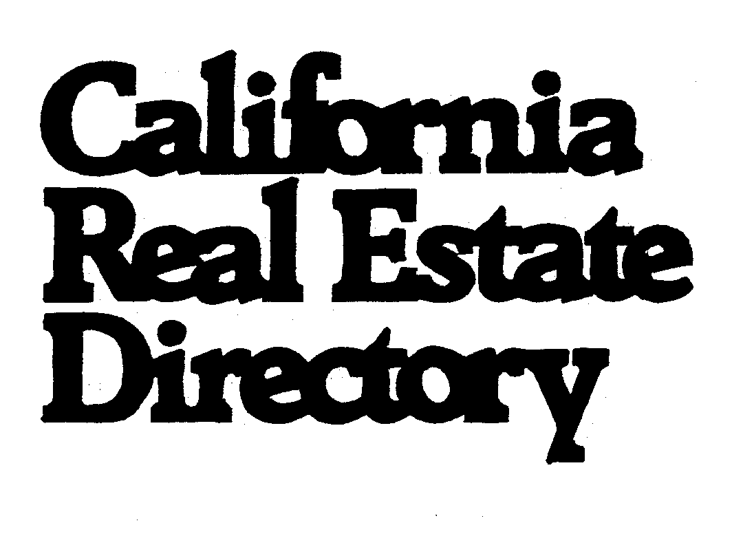 Trademark Logo CALIFORNIA REAL ESTATE DIRECTORY
