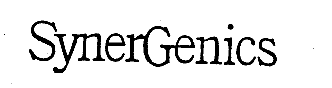 Trademark Logo SYNERGENICS