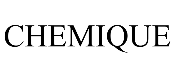 Trademark Logo CHEMIQUE