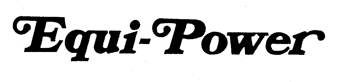 Trademark Logo EQUI-POWER
