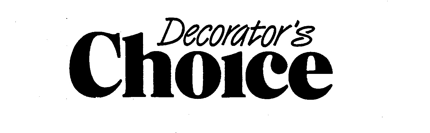 Trademark Logo DECORATOR'S CHOICE