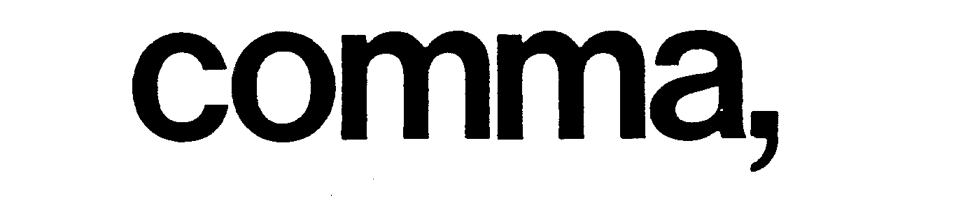 Trademark Logo COMMA,