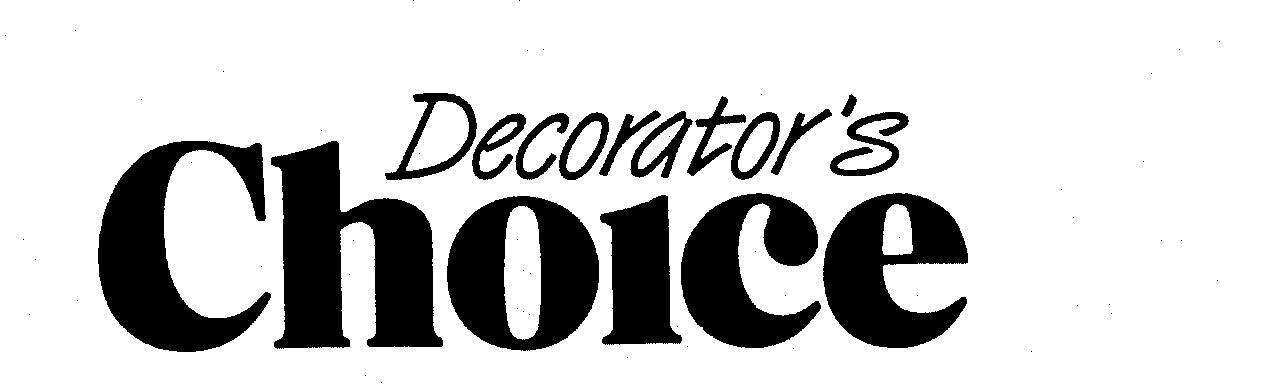 Trademark Logo DECORATOR'S CHOICE