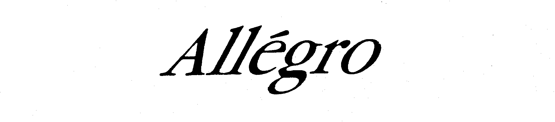 Trademark Logo ALLEGRO