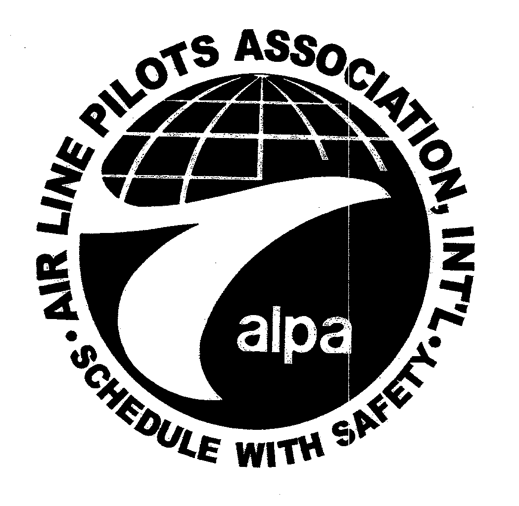 Trademark Logo ALPA AIR LINE PILOTS ASSOCIATION, INT'L SCHEDULE WITH SAFETY