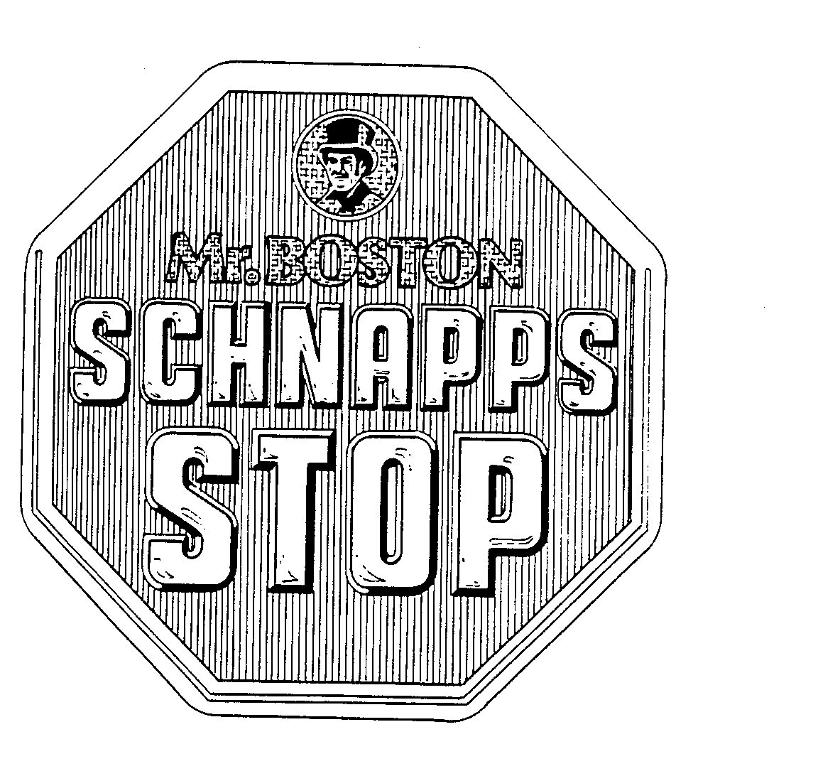 Trademark Logo MR. BOSTON SCHNAPPS STOP