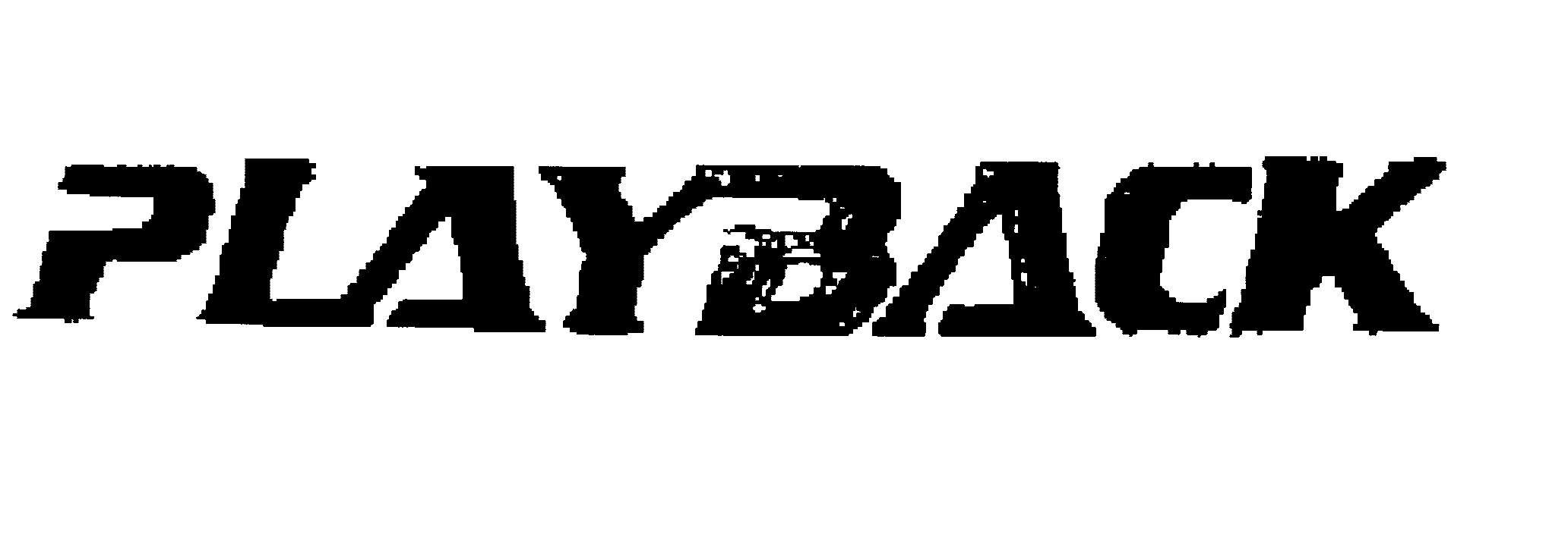 Trademark Logo PLAYBACK