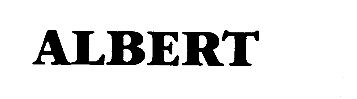 Trademark Logo ALBERT