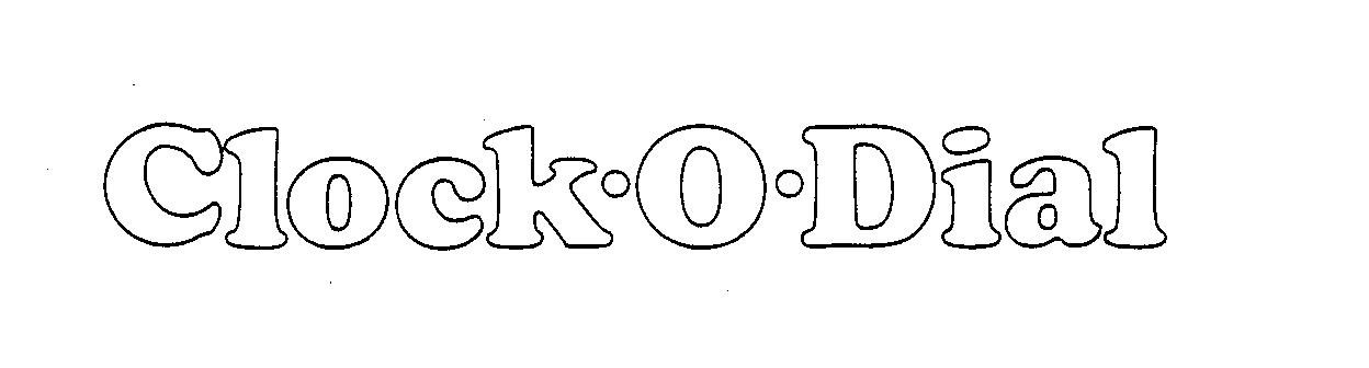 Trademark Logo CLOCK-O-DIAL