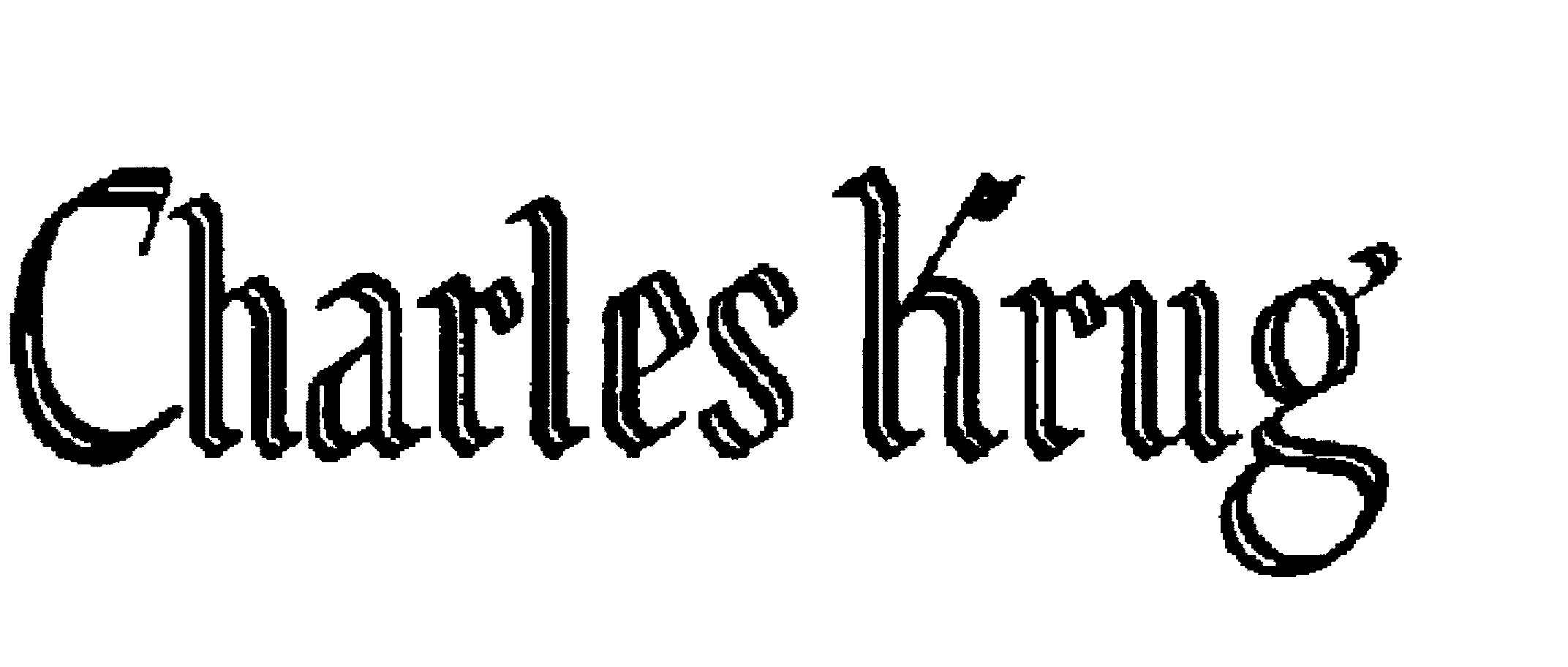 Trademark Logo CHARLES KRUG