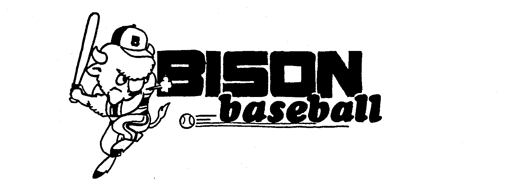 Trademark Logo BISON BASEBALL