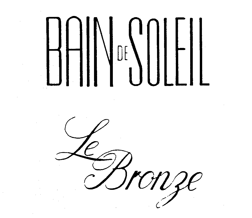 Trademark Logo BAIN DE SOLEIL LE BRONZE