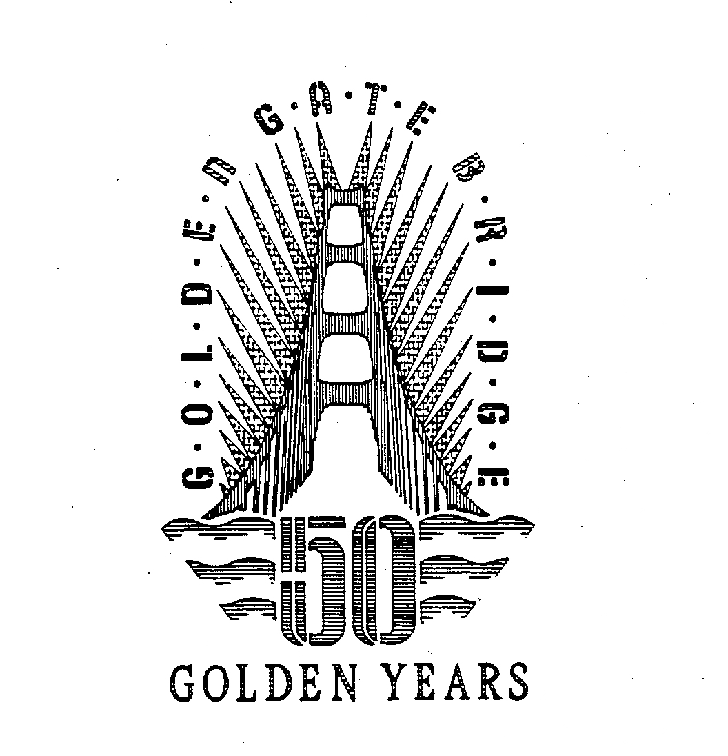 Trademark Logo GOLDEN GATE BRIDGE 50 GOLDEN YEARS