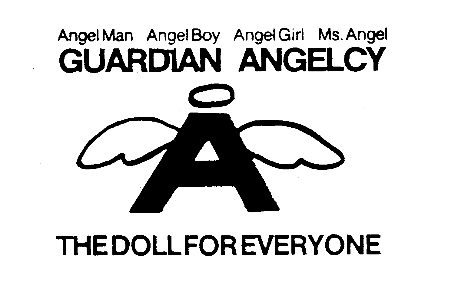 Trademark Logo A GUARDIAN ANGELCY THE DOLL FOR EVERYONE ANGELMAN ANGELBOY ANGELGIRL MS.ANGEL