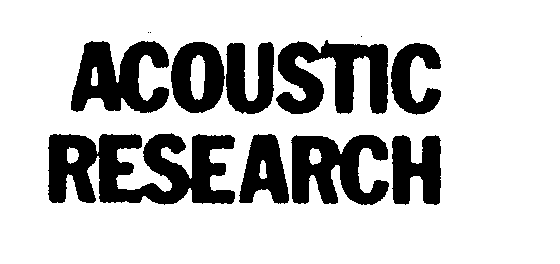 Trademark Logo ACOUSTIC RESEARCH