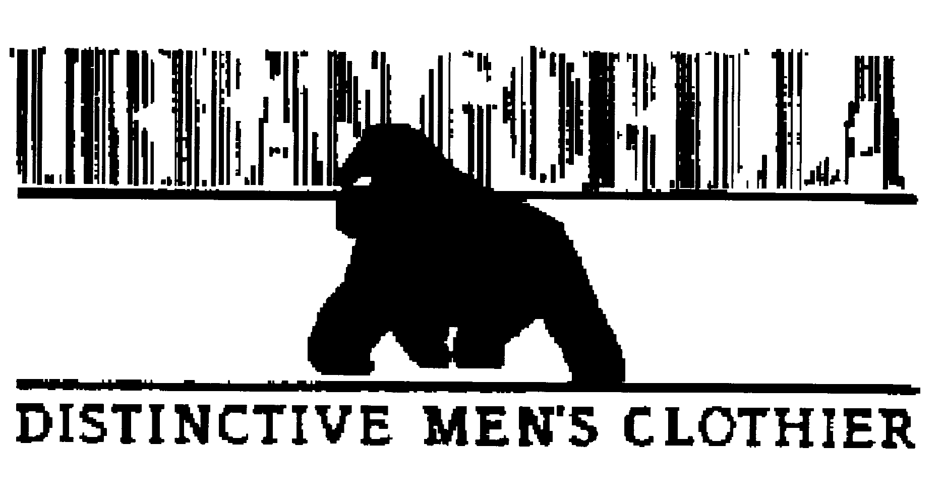 Trademark Logo URBAN GORILLA DISTINCTIVE MEN'S CLOTHIER