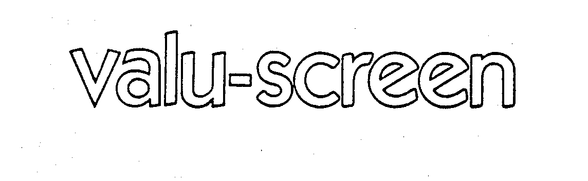 Trademark Logo VALU-SCREEN