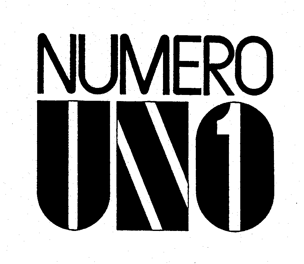 Trademark Logo NUMERO UNO 1
