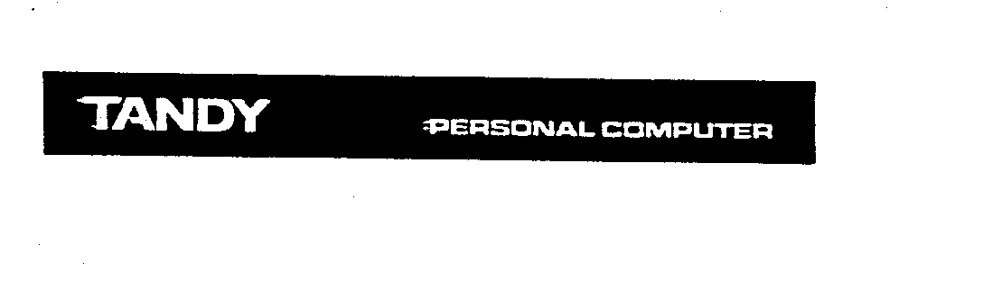 Trademark Logo TANDY PERSONAL COMPUTER