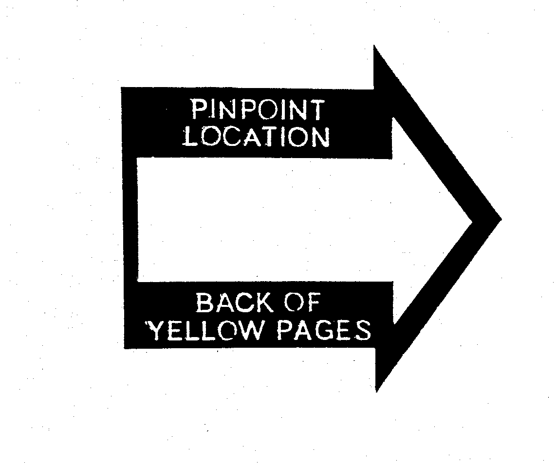  PINPOINT LOCATION BACK OF YELLOW PAGES