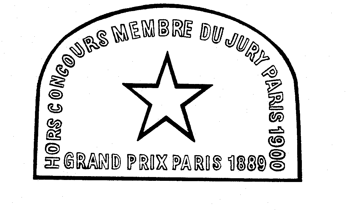 Trademark Logo HORS CONCOURS MEMBRE DU JURY PARIS 1900 GRAND PRIX PARIS 1889