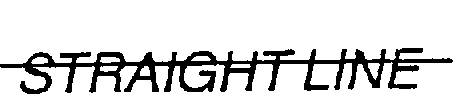 Trademark Logo STRAIGHT LINE