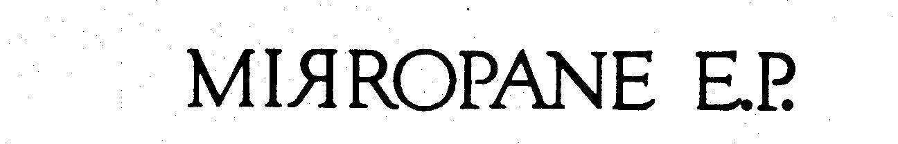 Trademark Logo MIRROPANE E.P.