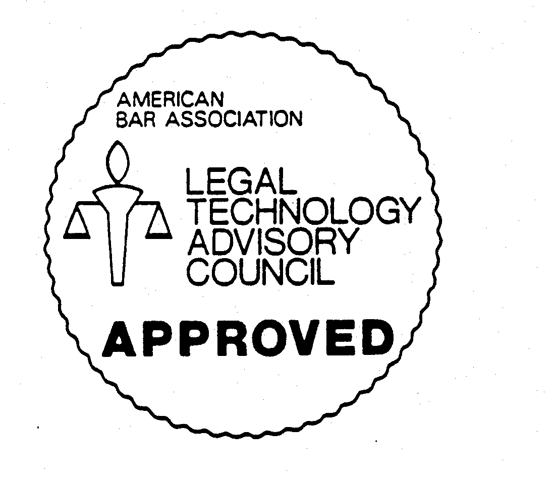 Trademark Logo AMERICAN BAR ASSOCIATION LEGAL TECHNOLOGY ADVISORY COUNCIL APPROVED