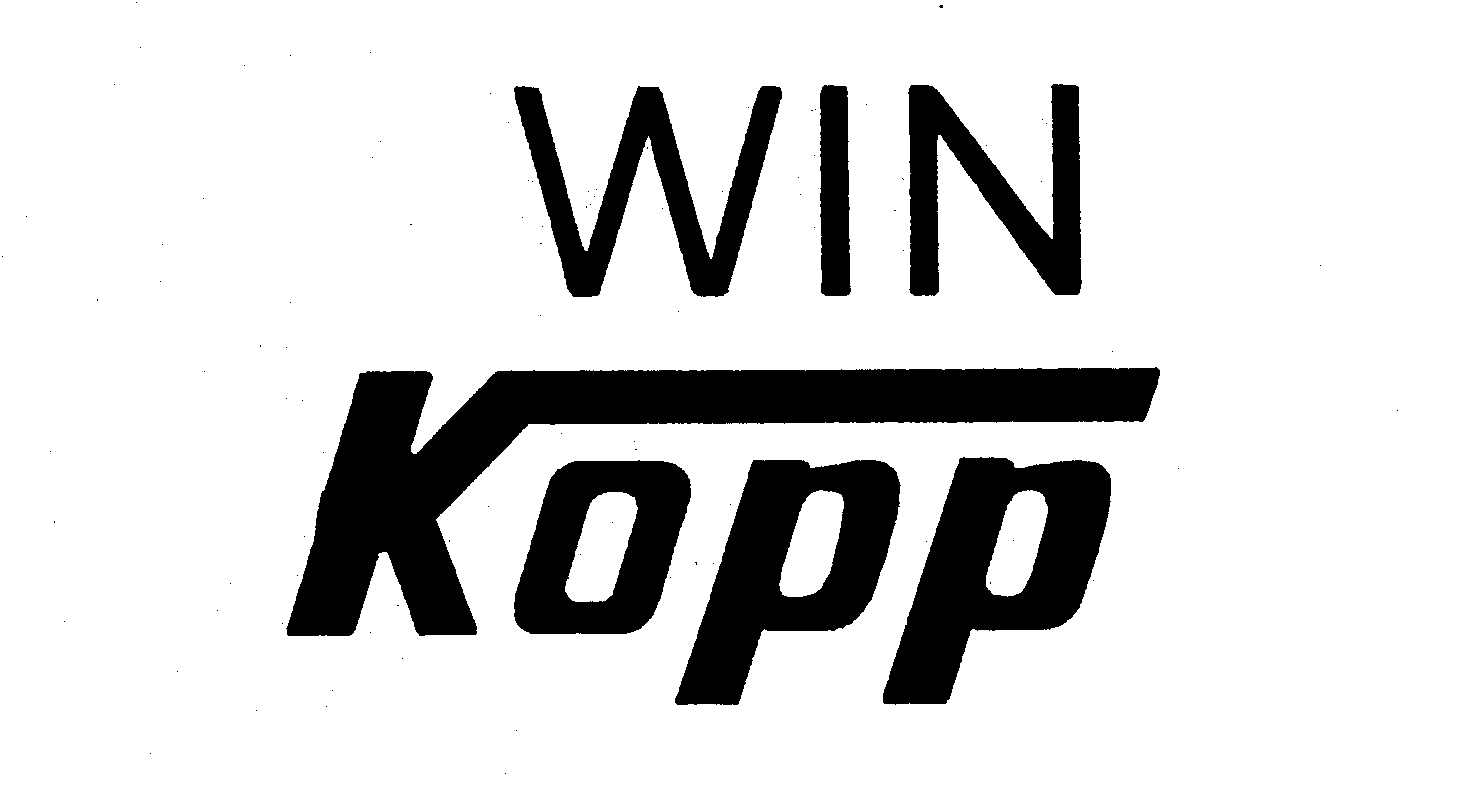Trademark Logo WIN KOPP