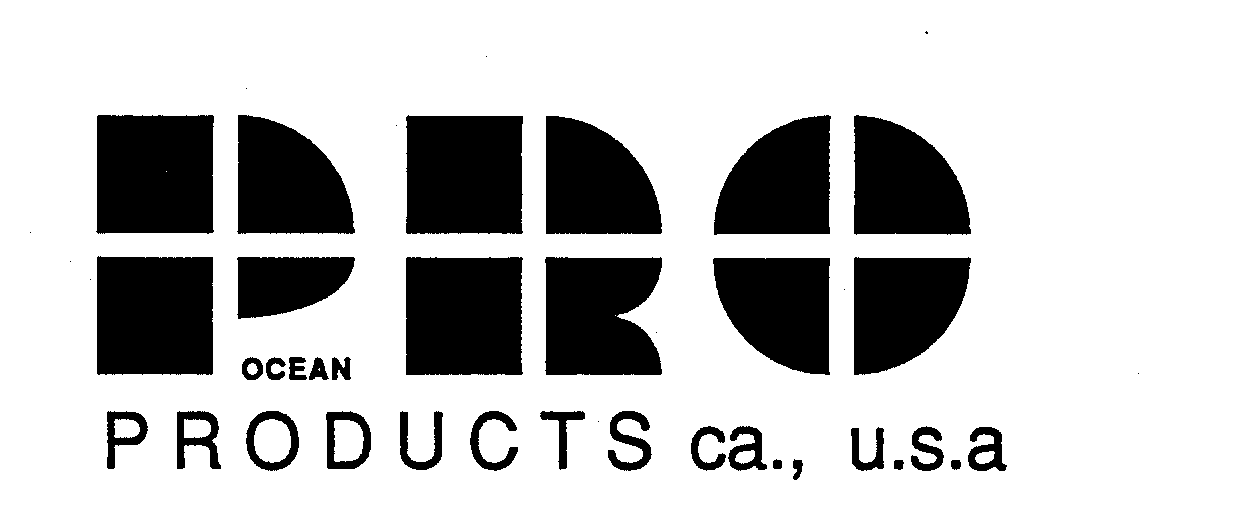 Trademark Logo OCEAN PRO PRODUCTS CA., U.S.A.