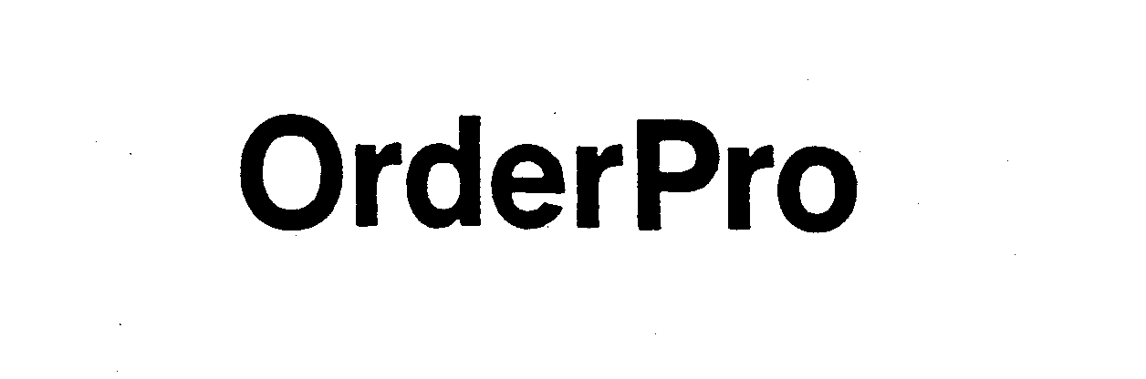 Trademark Logo ORDERPRO