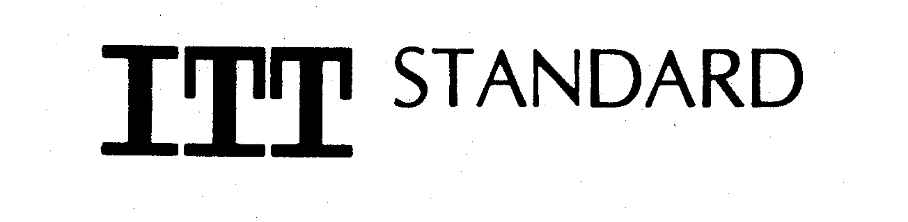 Trademark Logo ITT STANDARD